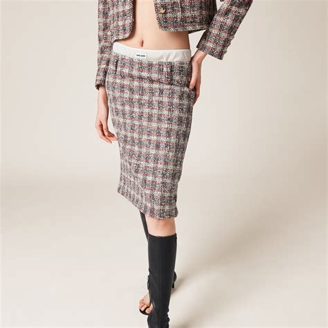 Pomegranate Yellow/red Checked Skirt 